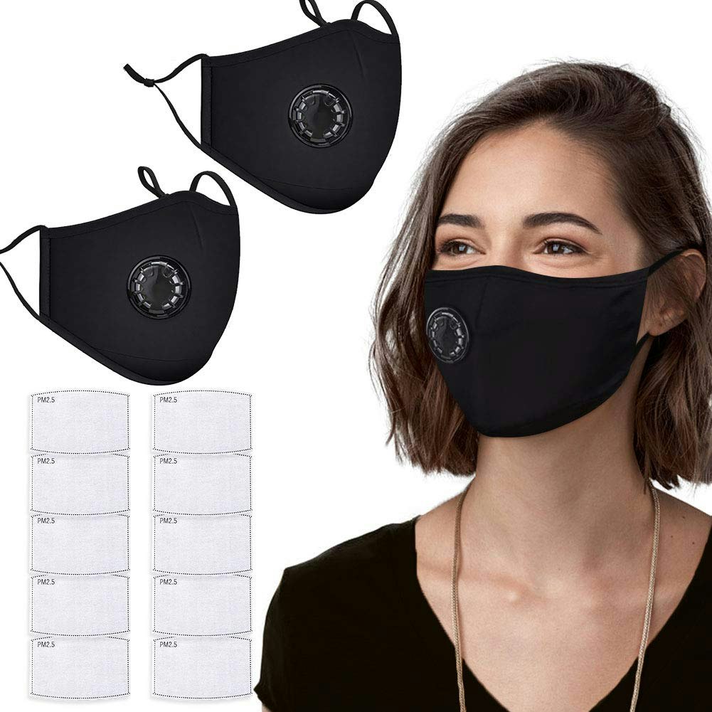 PM2.5 Face Masks With Breathing Valve