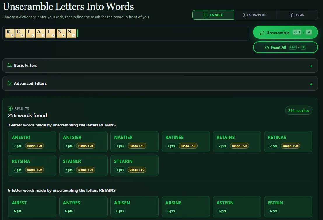 MonkeyTactics Word Unscrambler gallery image