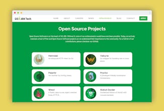 GO-JEK Technologies Website gallery image