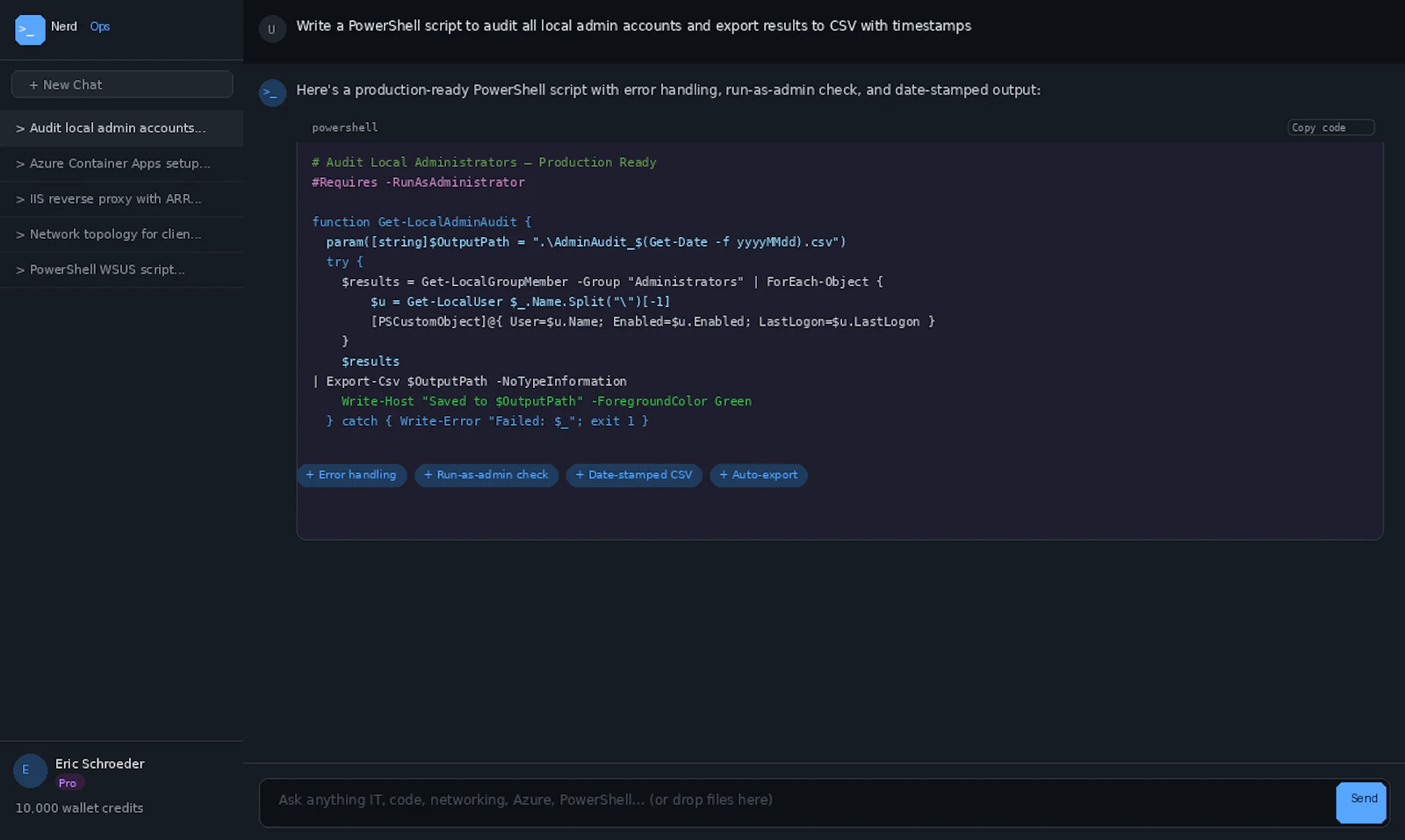 NerdOps AI  screenshot 1