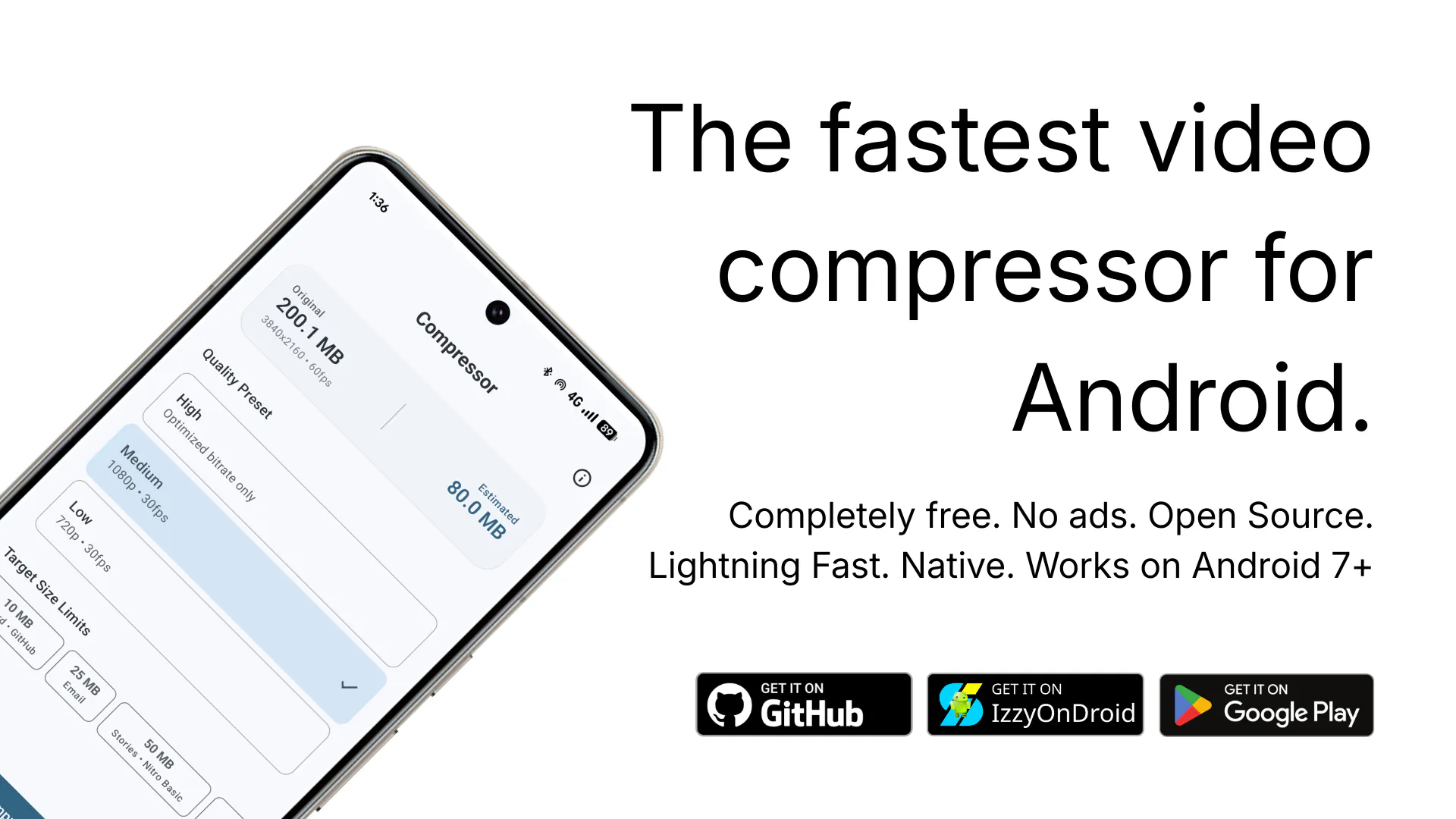 Compressor: The fastest video compressor for Android. | Product Hunt