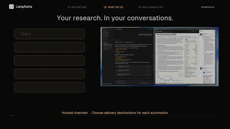 LangAlpha screenshot 1 (video preview)