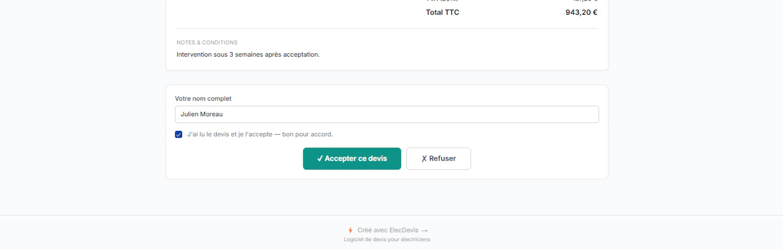 ElecDevis screenshot 3