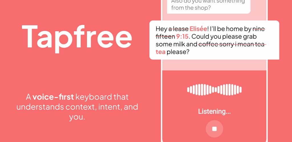 Tapfree for Android - Main product screenshot demonstrating key features and user interface