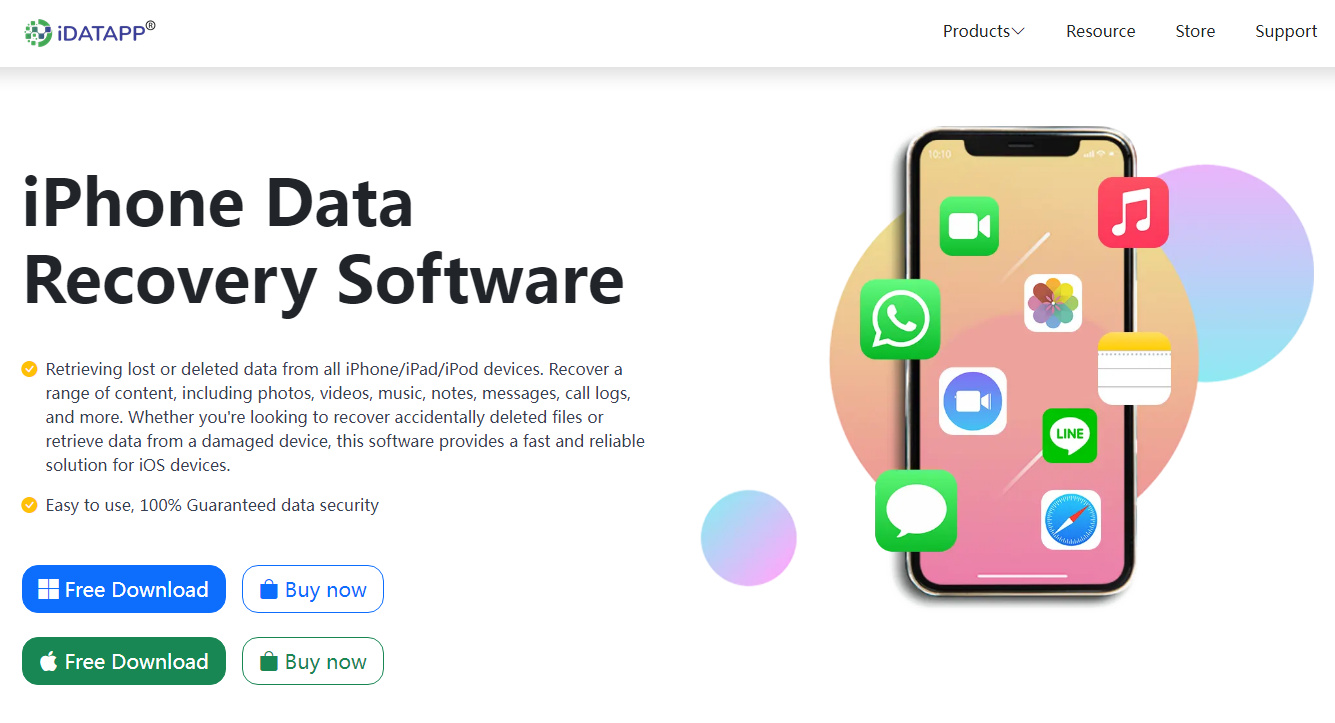 iPhoneデータリカバリソフトウェア - iPhone/iPad/iPodデバイスから削除/紛失したデータを回復します。メディア2