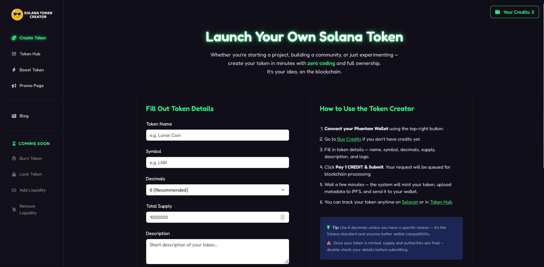 Solana Token Creator gallery image