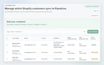 Pipedrive connector for Shopify gallery image