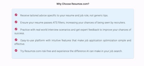 Resumze.com gallery image