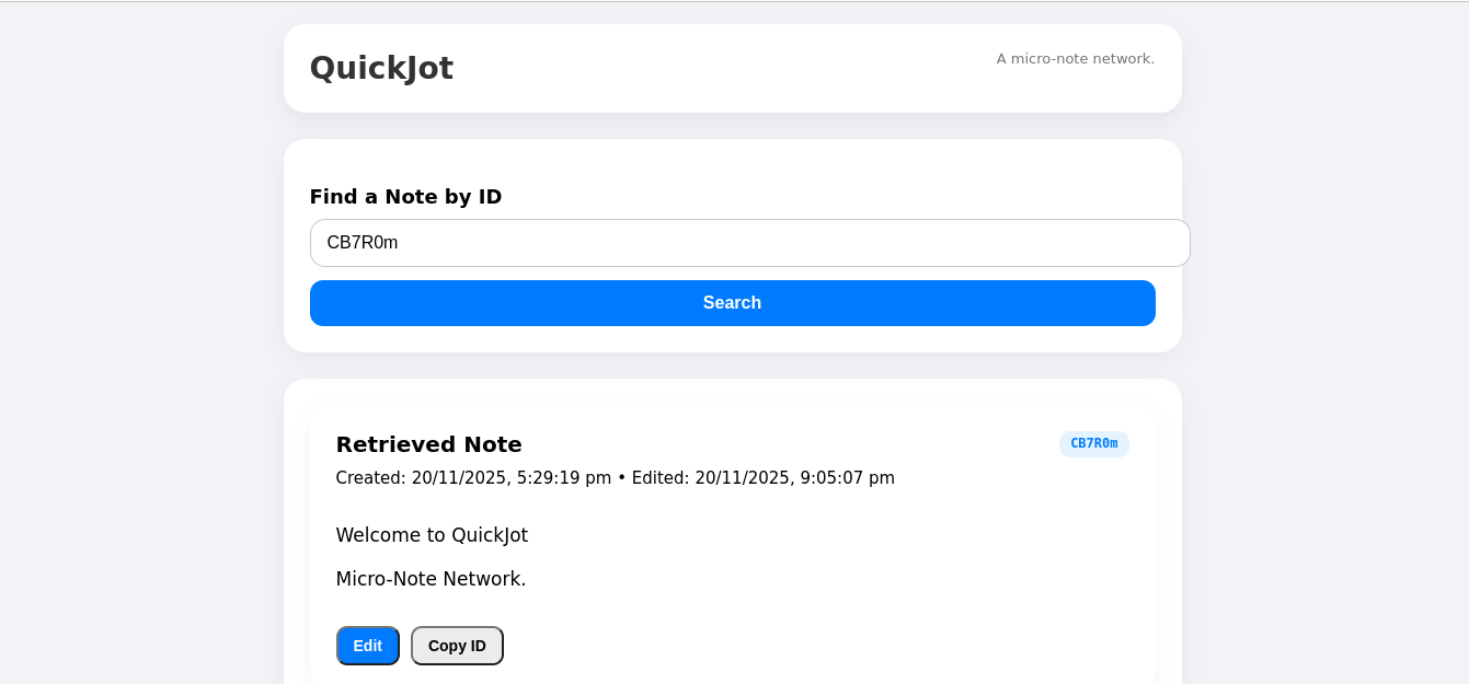 QuickJot - Screenshot 2 showing product features and functionality