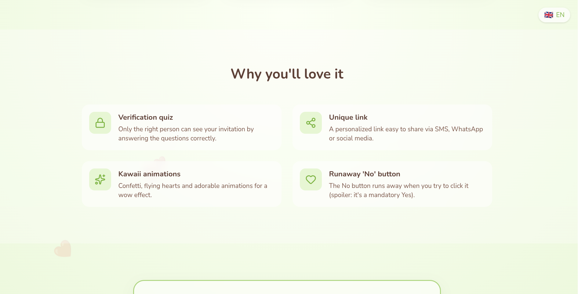 Valentine Day Invitation - Screenshot 3 showing product features and functionality