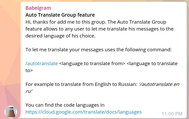 Babelgram Bot gallery image