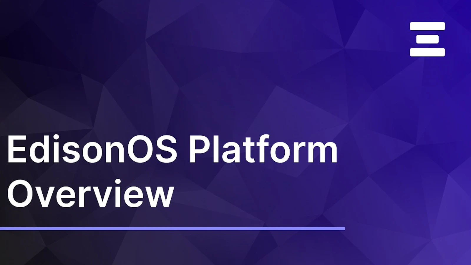 EdisonOS screenshot 1 (video preview)