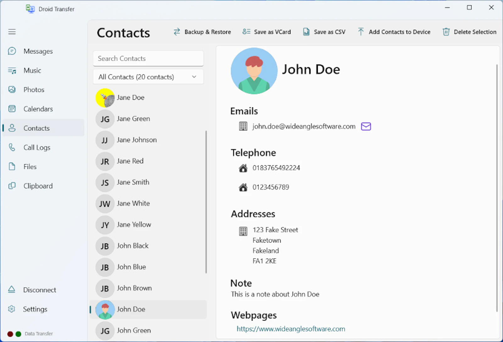 Droid Transfer screenshot 5