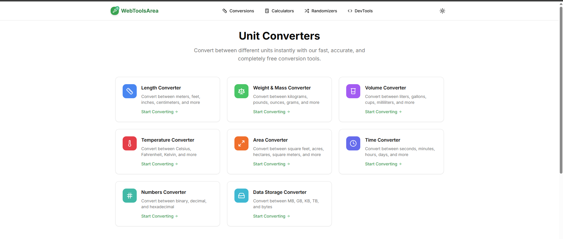 WebToolsArea - Fast & accurate calculators & daily tools media 2