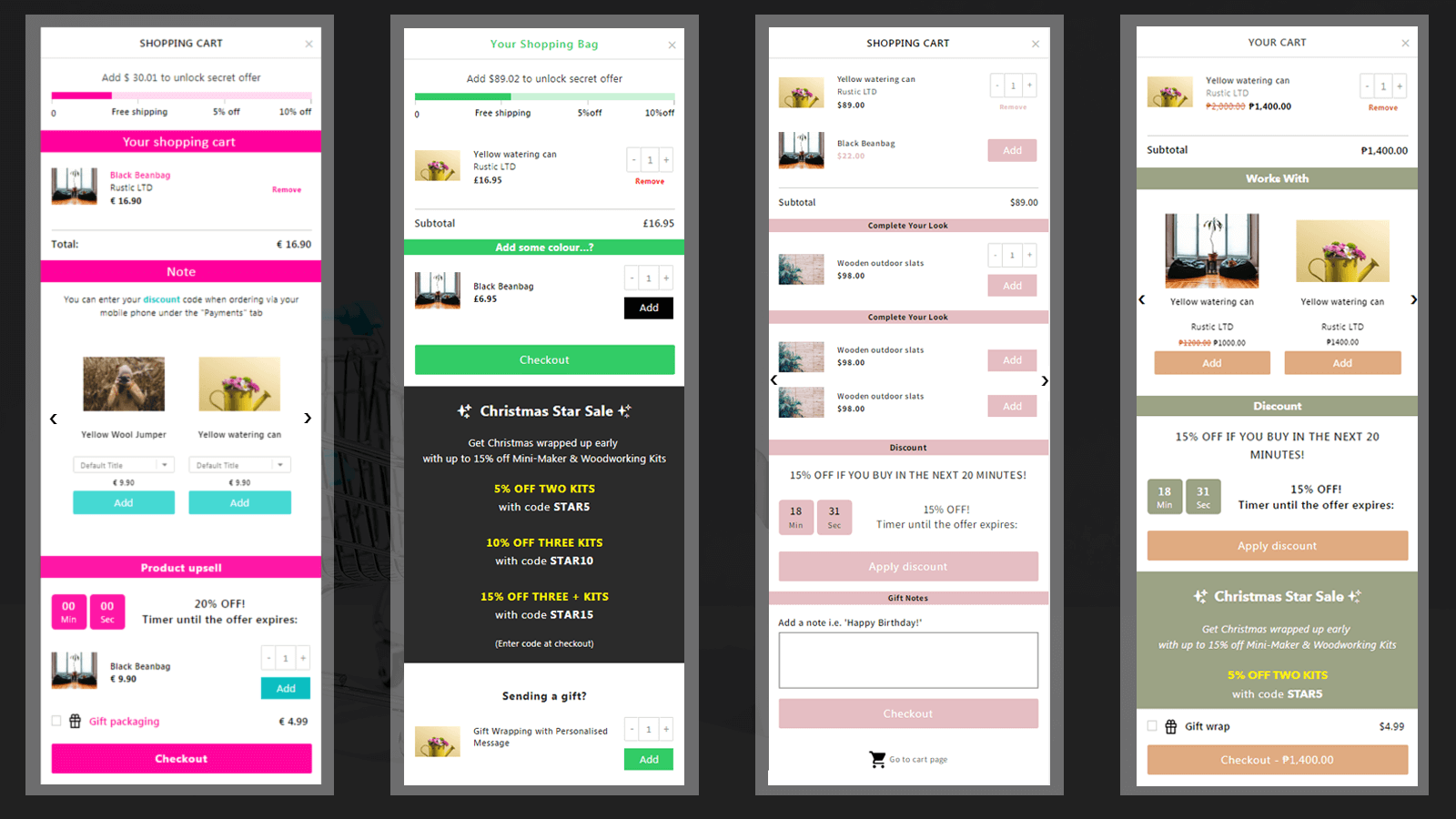 Media Icart Cart Laci keranjang upsell - Di Cart Upsell & Cross Jual Tawaran |CART PAGE |Laci kereta 3