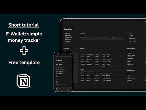 startuptile Notion E-Wallet-Simple money tracker