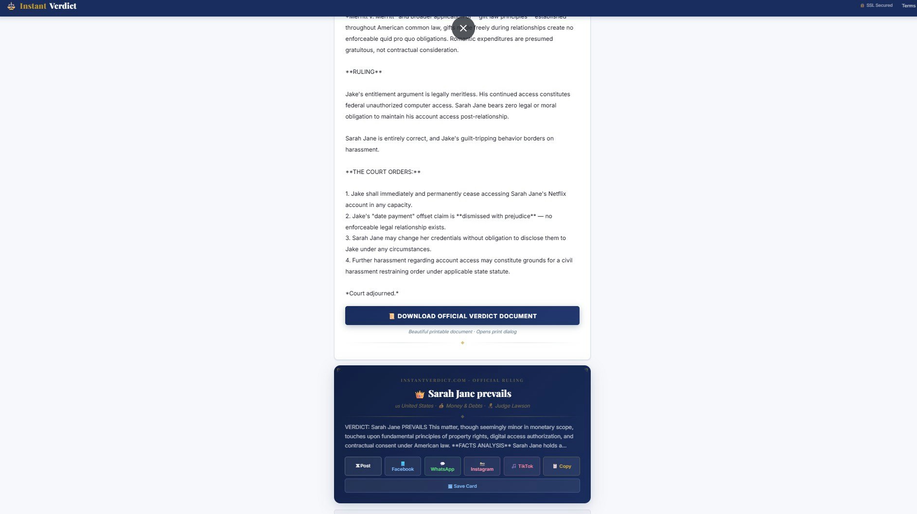 Instant Verdict gallery image