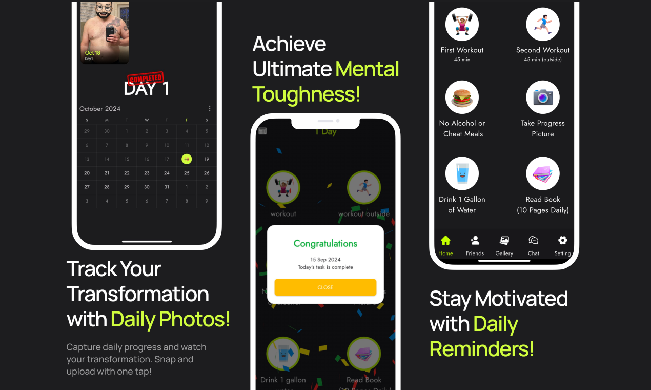 75 Hard Challenge : Fitness Goal gallery image
