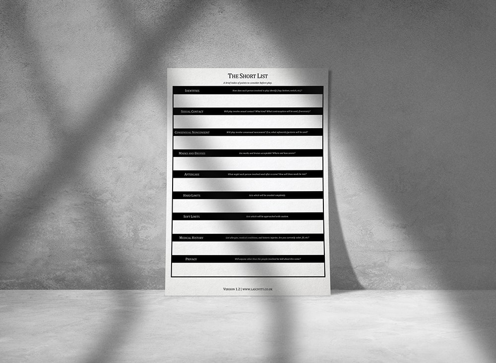 Complete BDSM Checklist Set gallery image