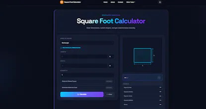 Square Foot Calculator gallery image