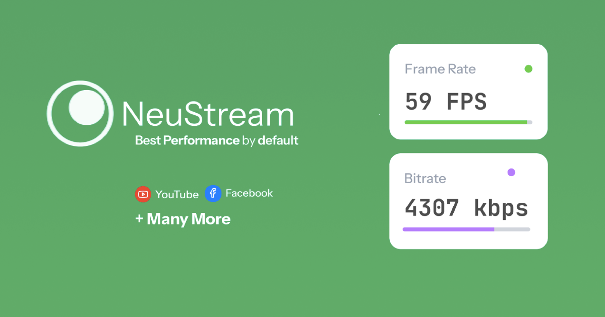Neustream - Main screenshot showing features and interface