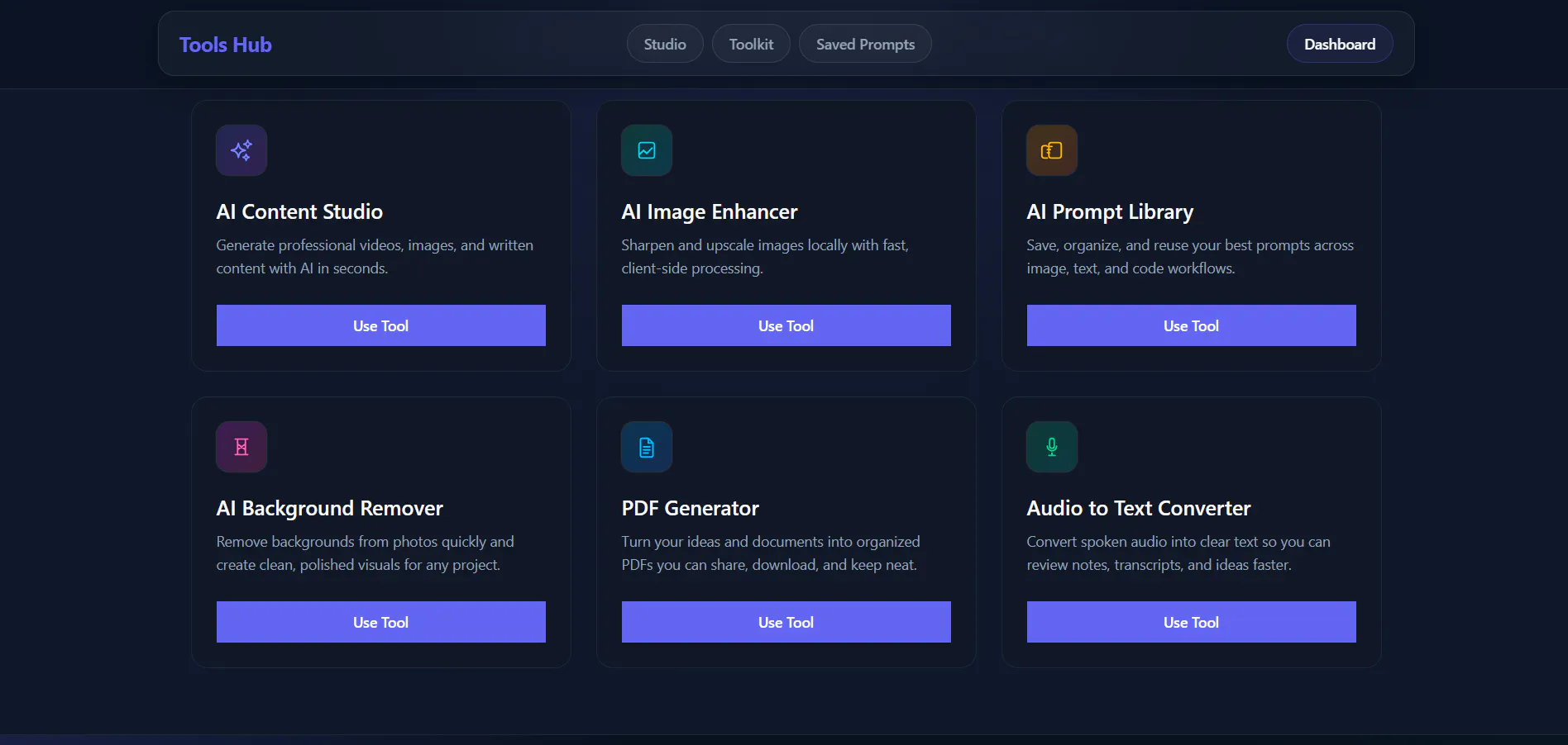 ToolHub Studio gallery image