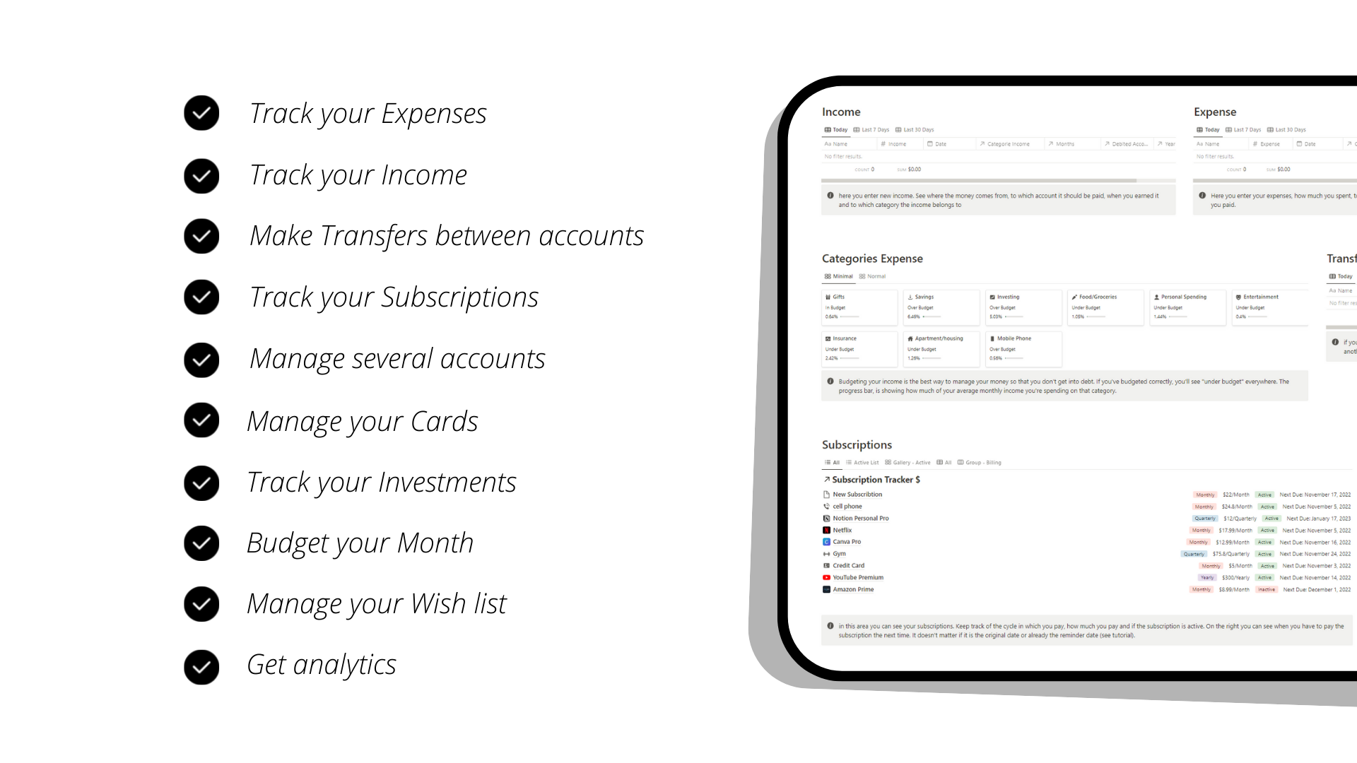 Finance Tracker Pecunia media 2