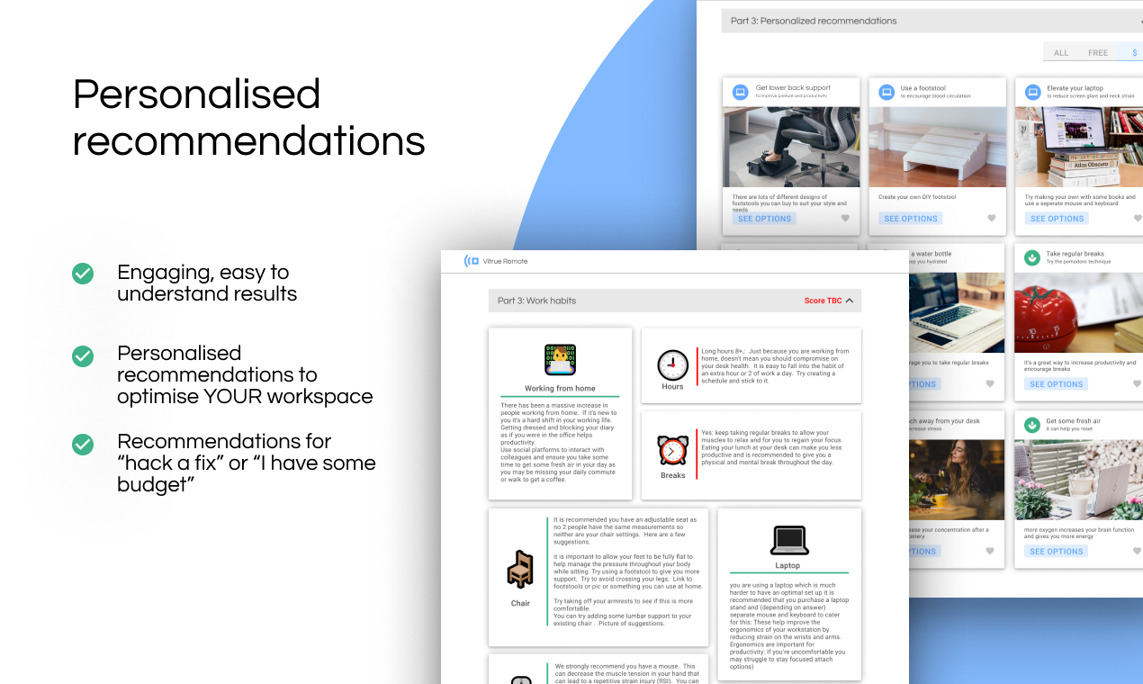 Vitrue VIDA desk assessment gallery image