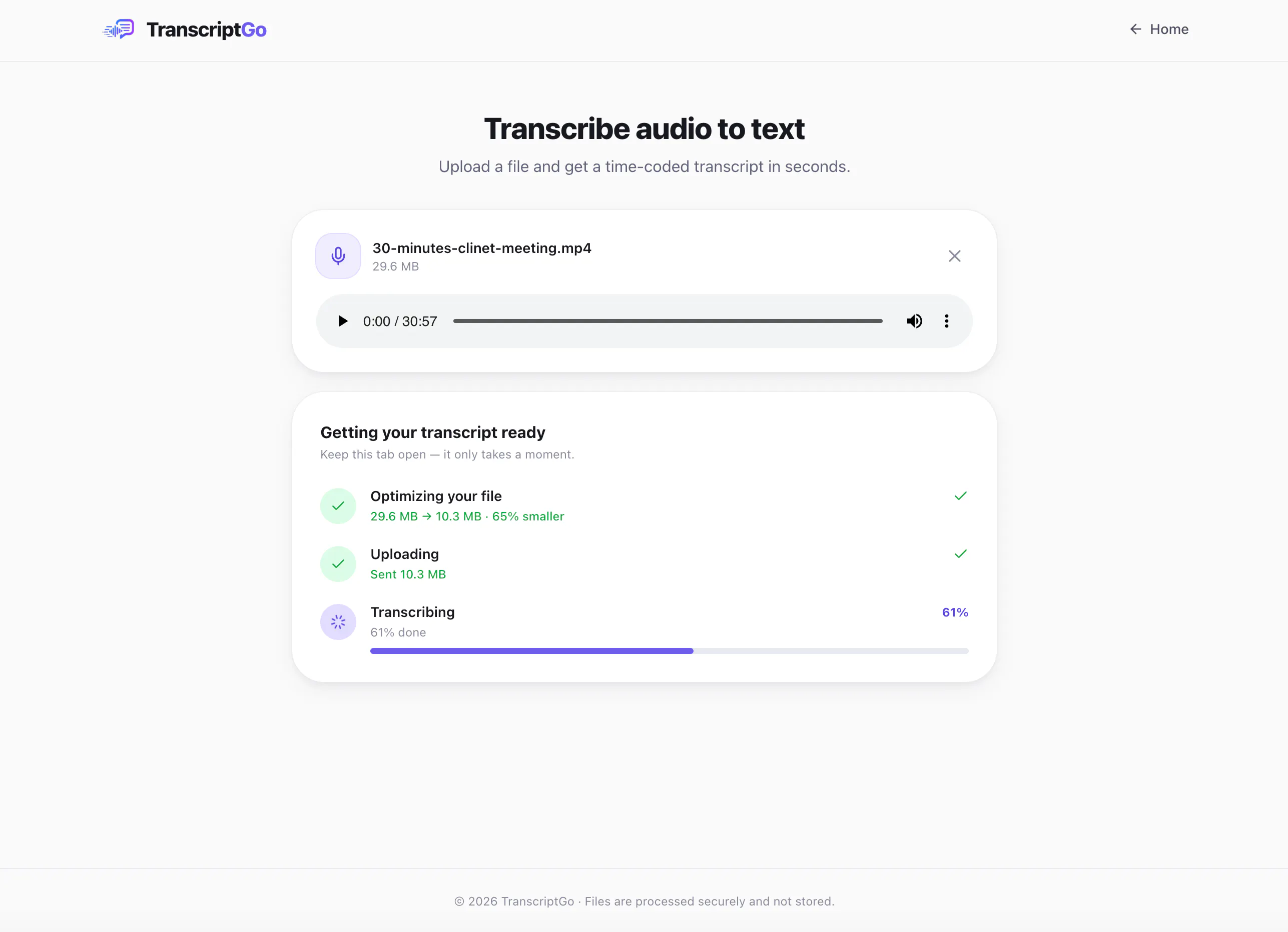 TranscriptGo gallery image