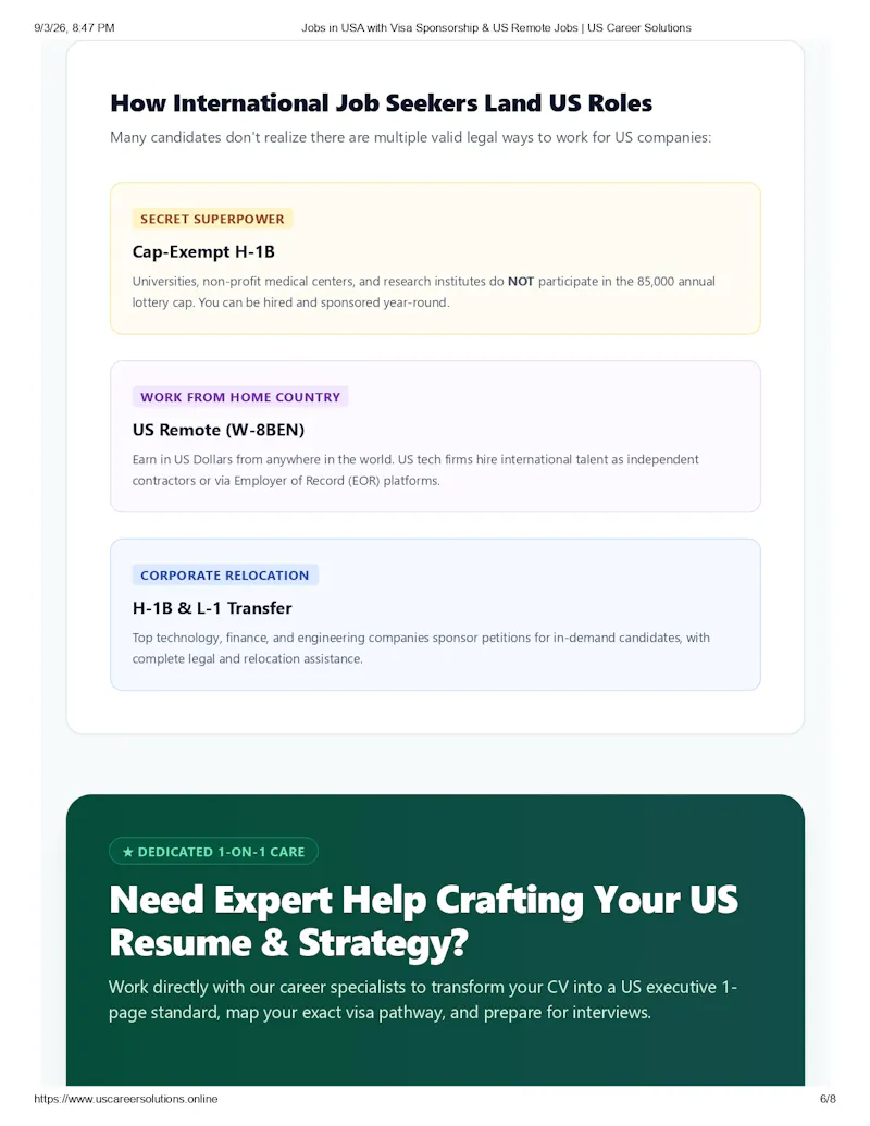 AI ATS Scanner & Visa Job Radar screenshot 4