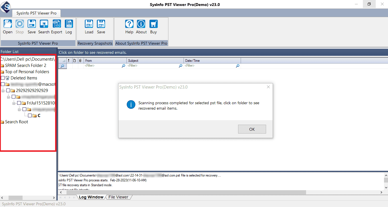 Corrupt PST Viewer media 3
