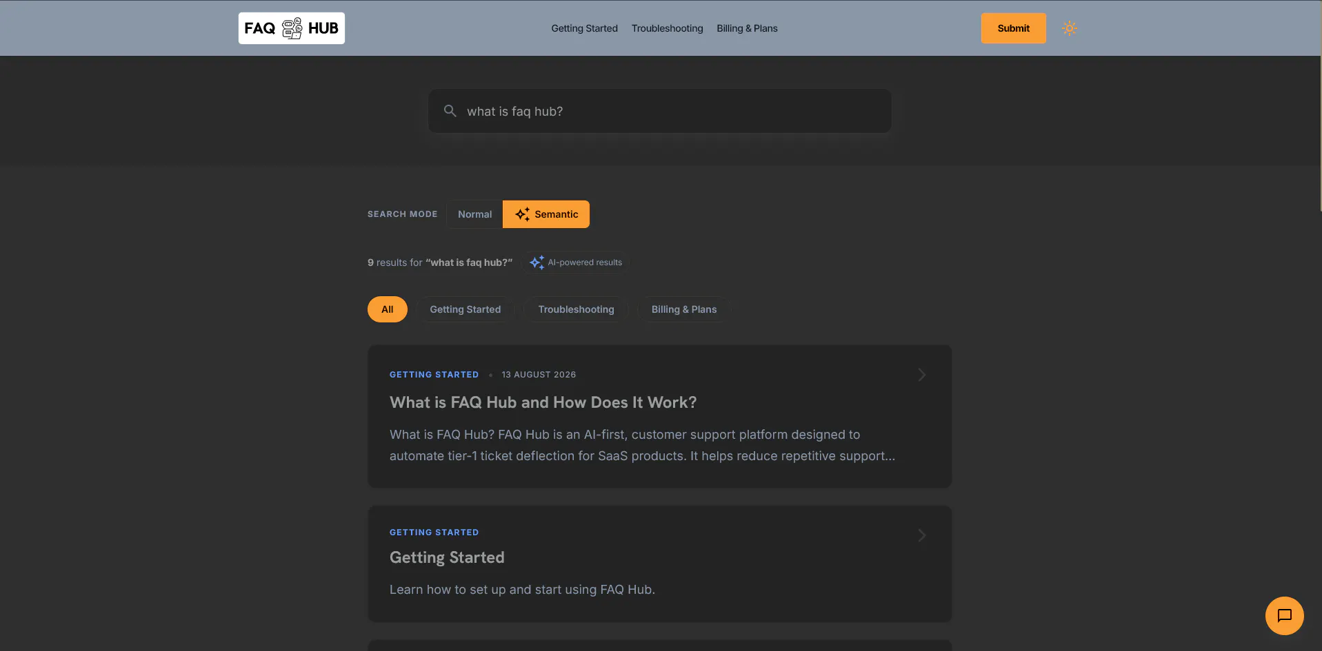 FAQ Hub gallery image