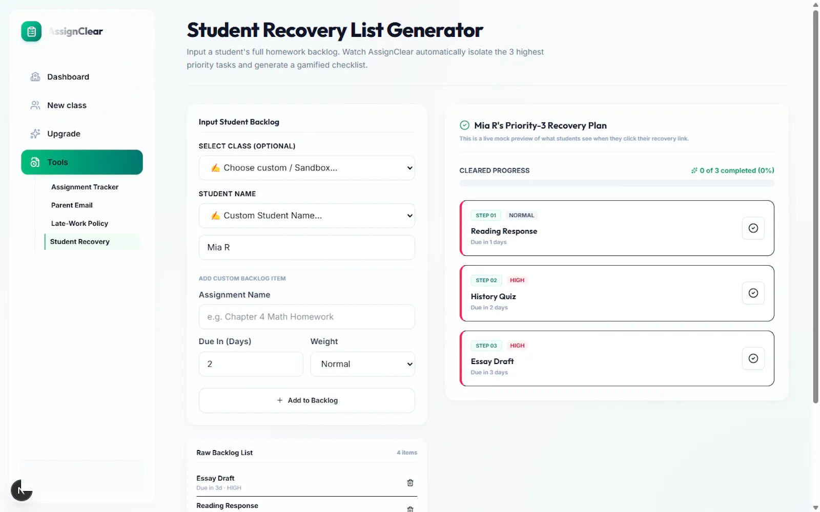AssignClear screenshot 8