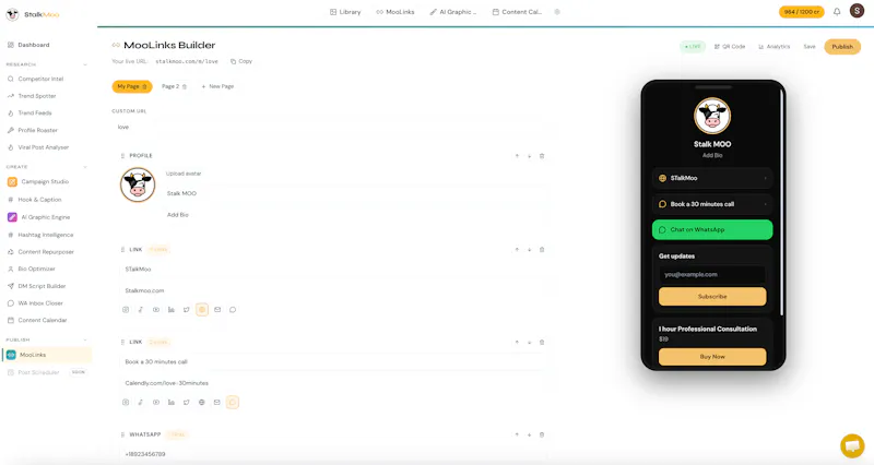 StalkMoo screenshot 2