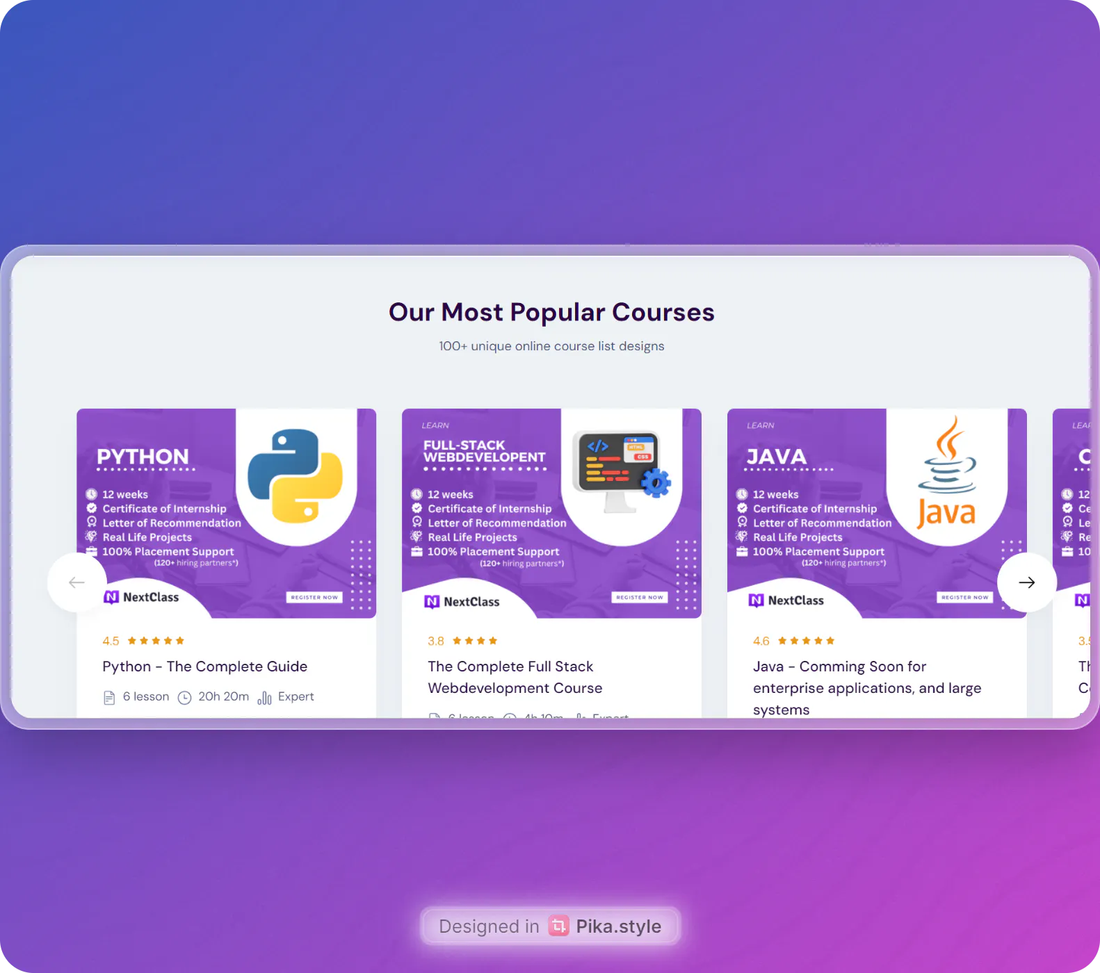 NextClass gallery image