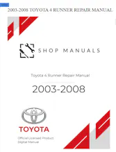 2003-2008 TOYOTA 4 RUNNER REPAIR MANUAL gallery image