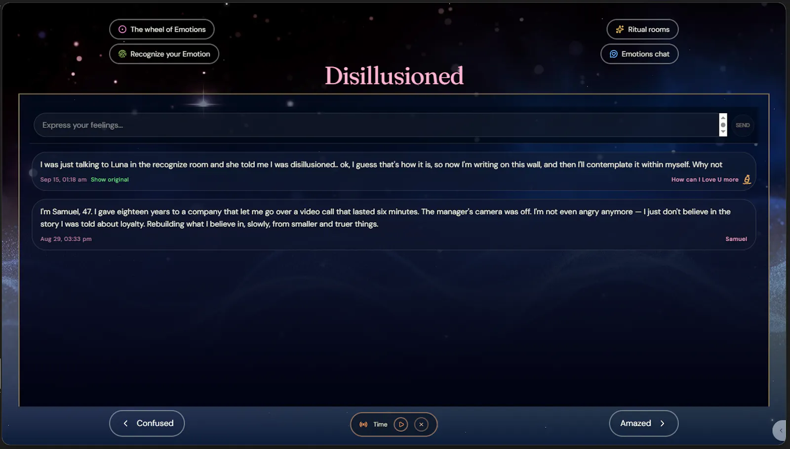 Emotions Space screenshot 4