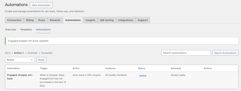 Retention Engine for WooCommerce screenshot 6