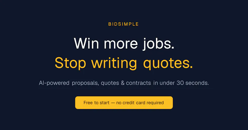 BidSimple screenshot 1