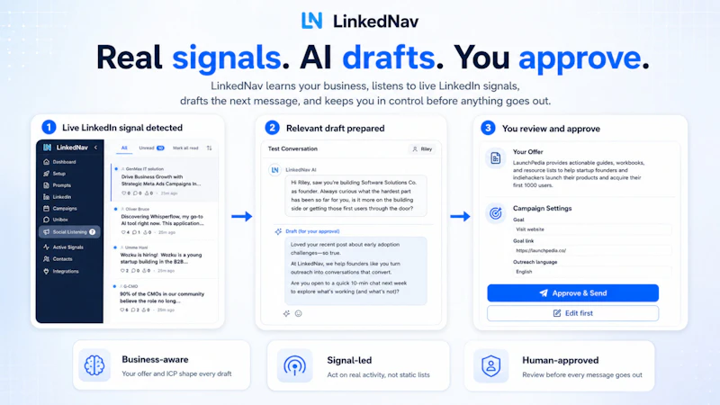 LinkedNav screenshot 2