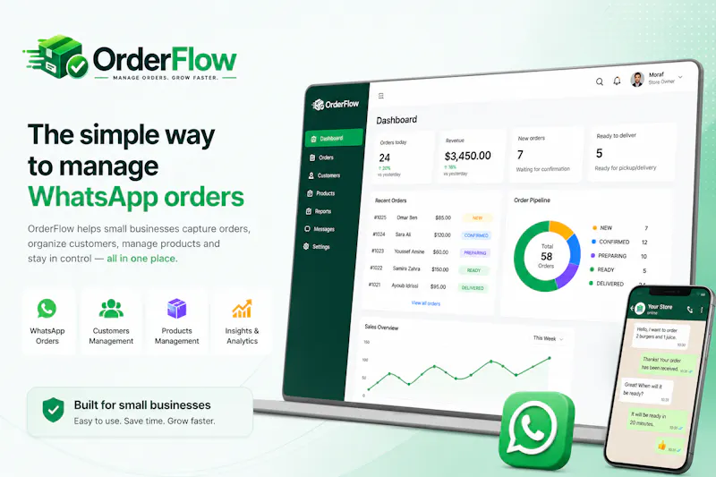 OrderFlow screenshot 1