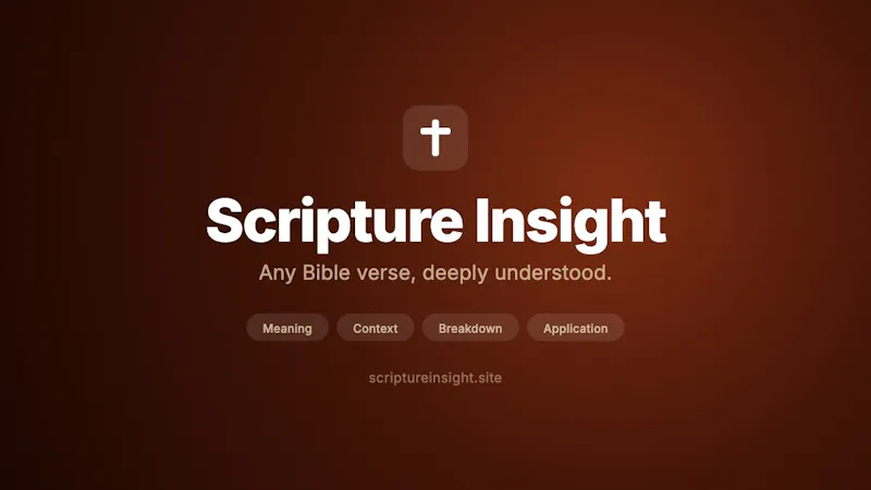 Scripture Insight screenshot 1 (video preview)