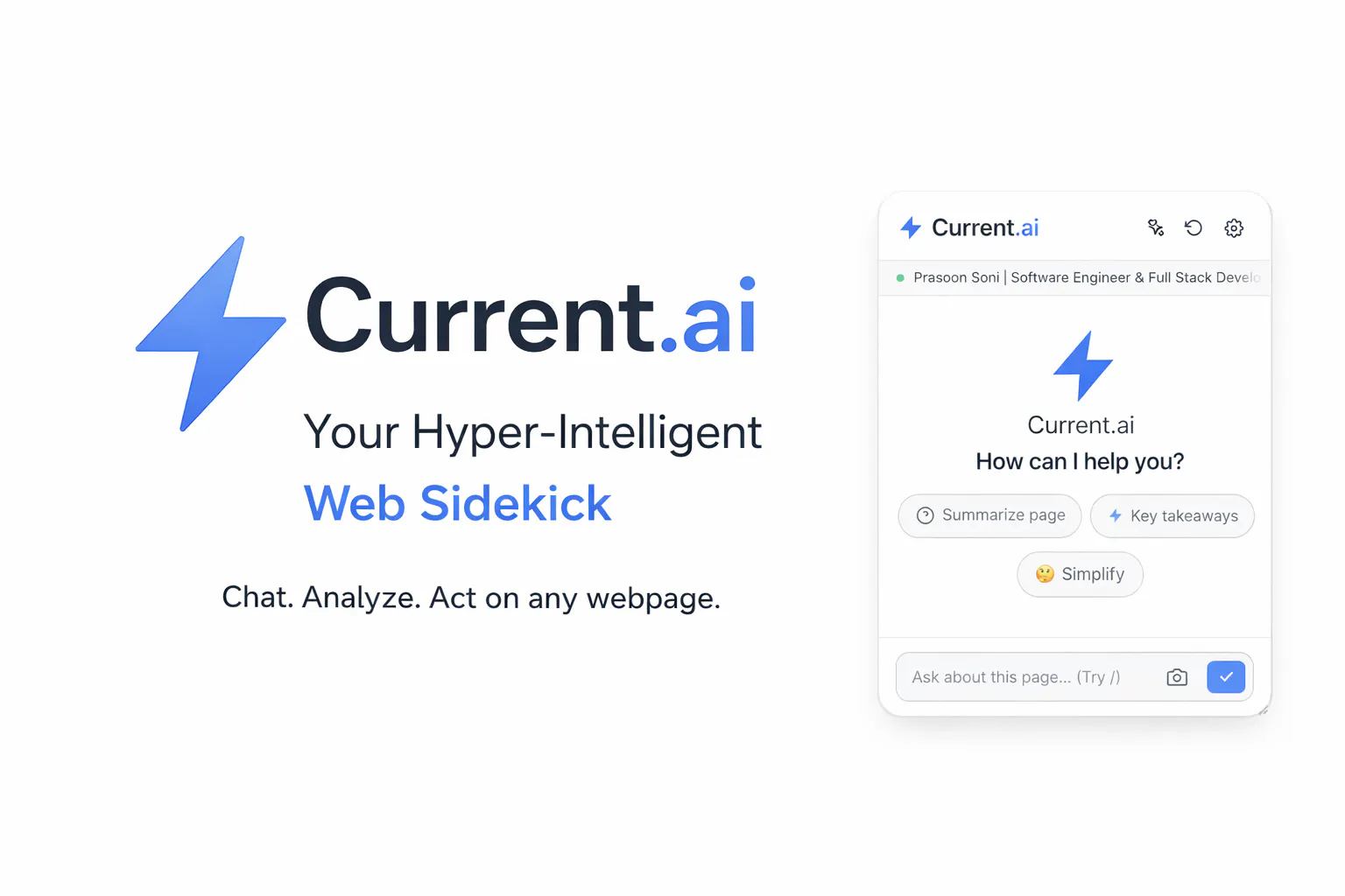 Banner del producto Current.ai