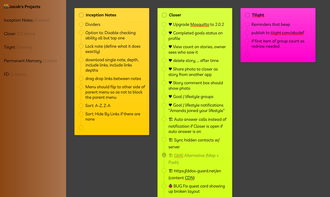 Inception Notes gallery image