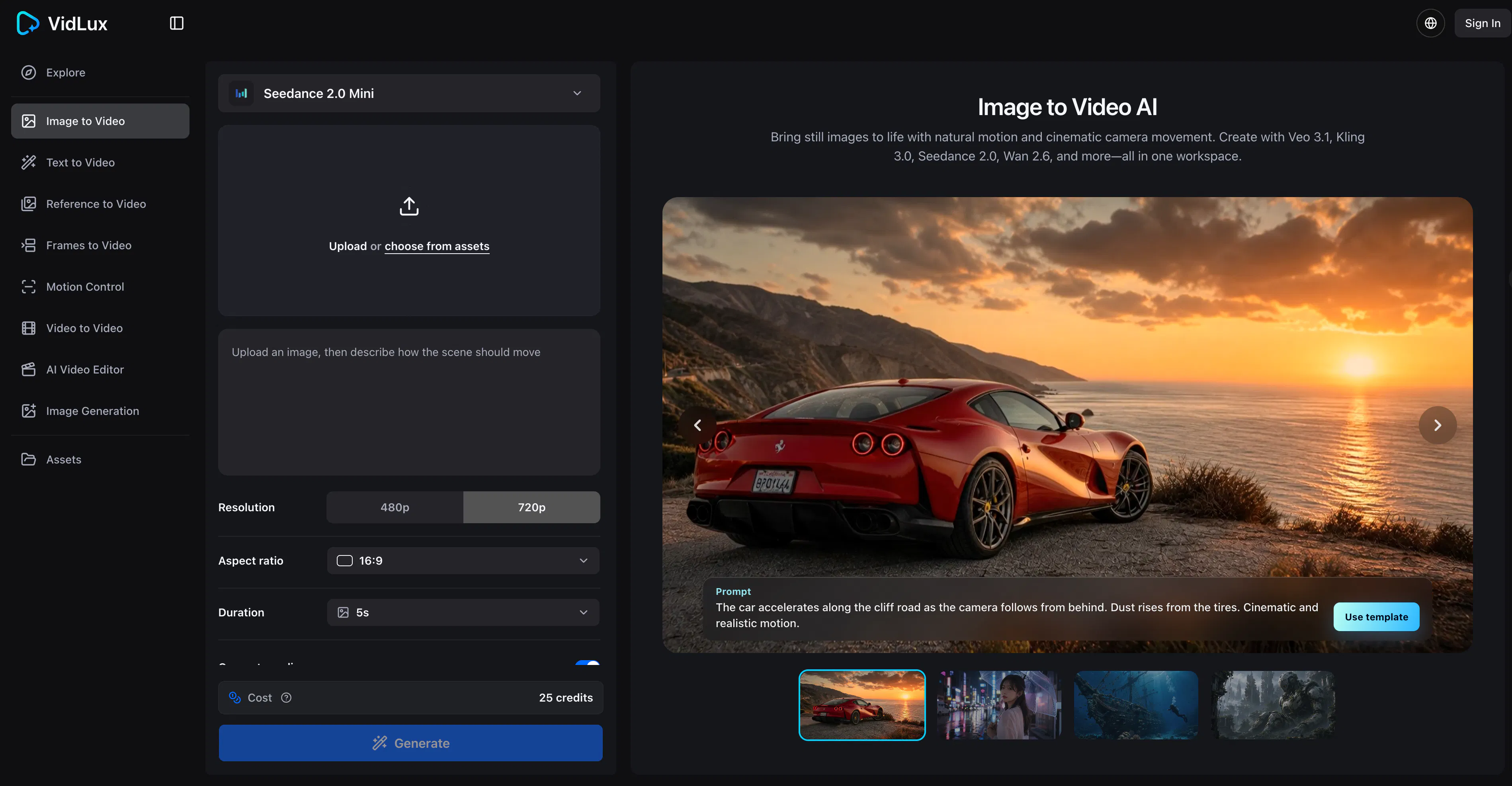 VidLux AI gallery image