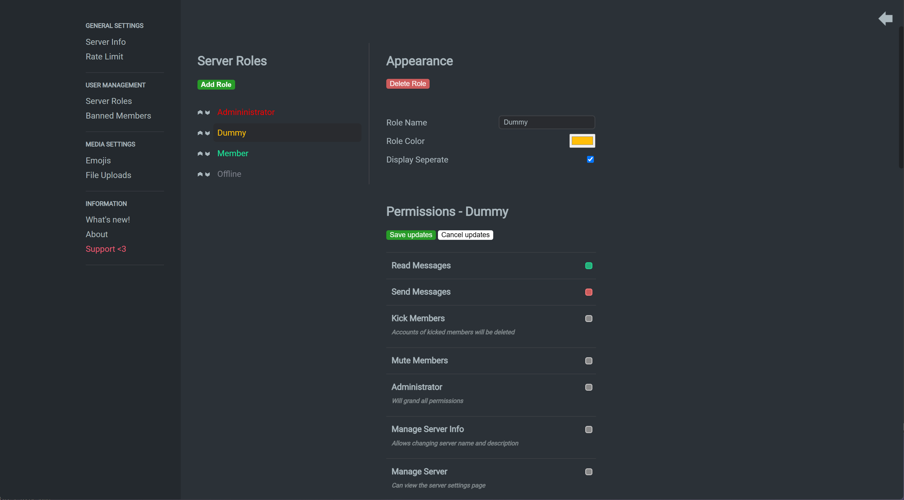 Dcts - Piattaforma di chat come discordia ma autosufficiente come Teamspeak media 4