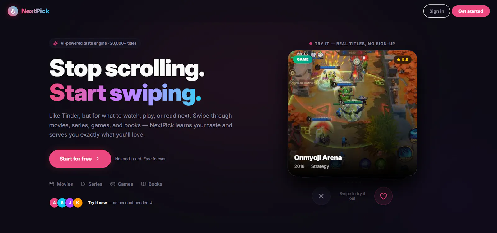 NextPick screenshot 2