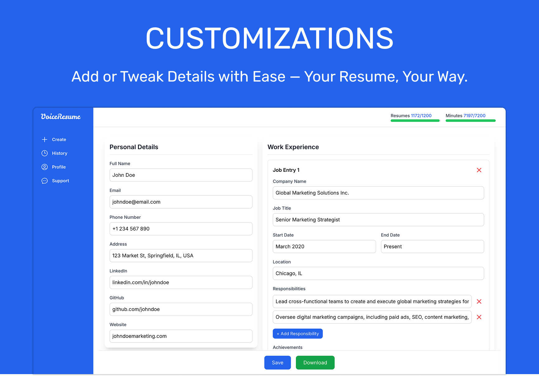 VoiceResume media 3