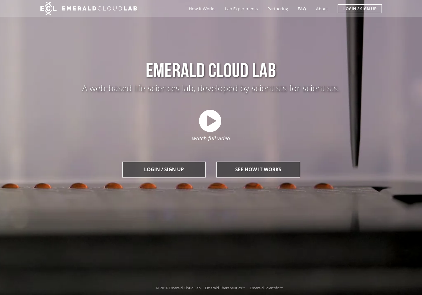 Emerald Cloud Laboratory