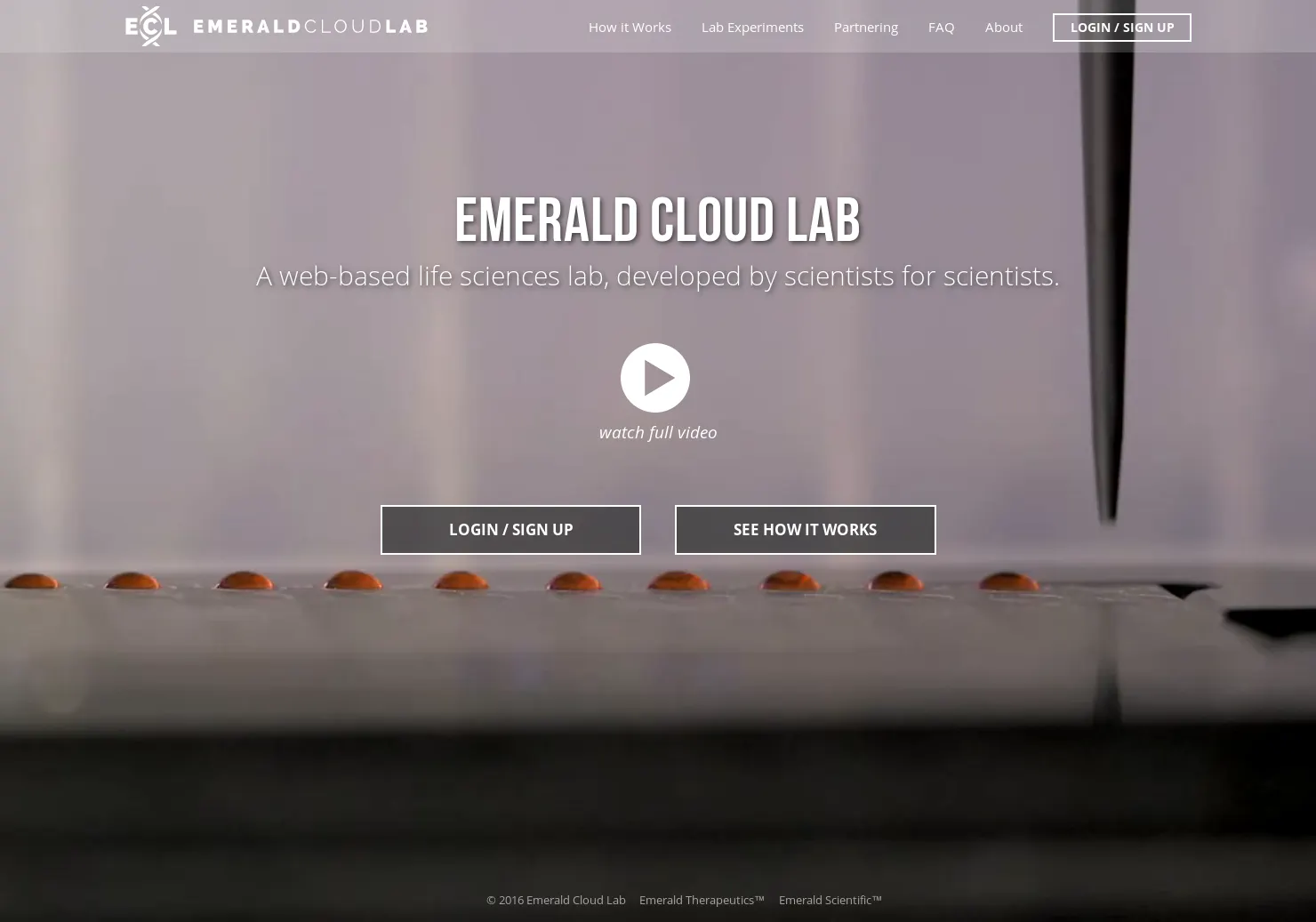 Emerald Cloud Laboratory
